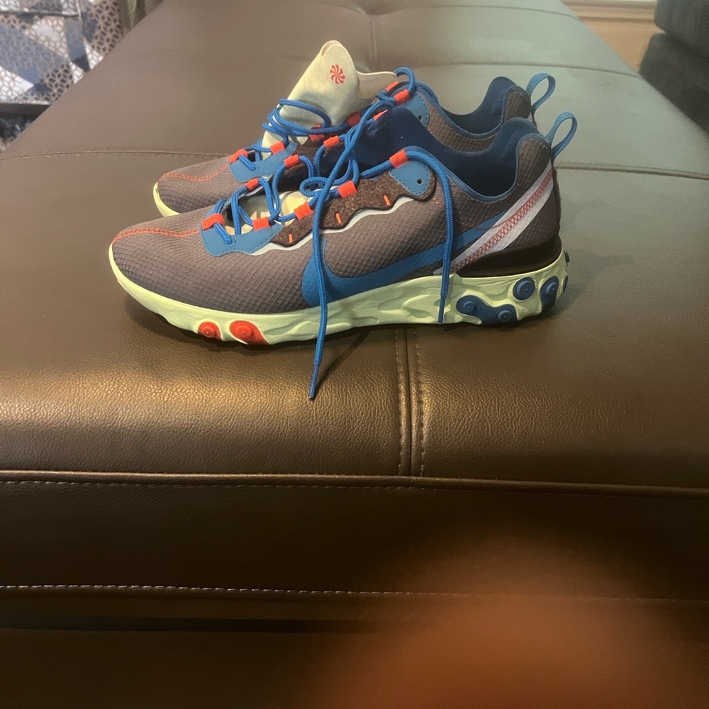 Nike Blue and Gray Sneakers